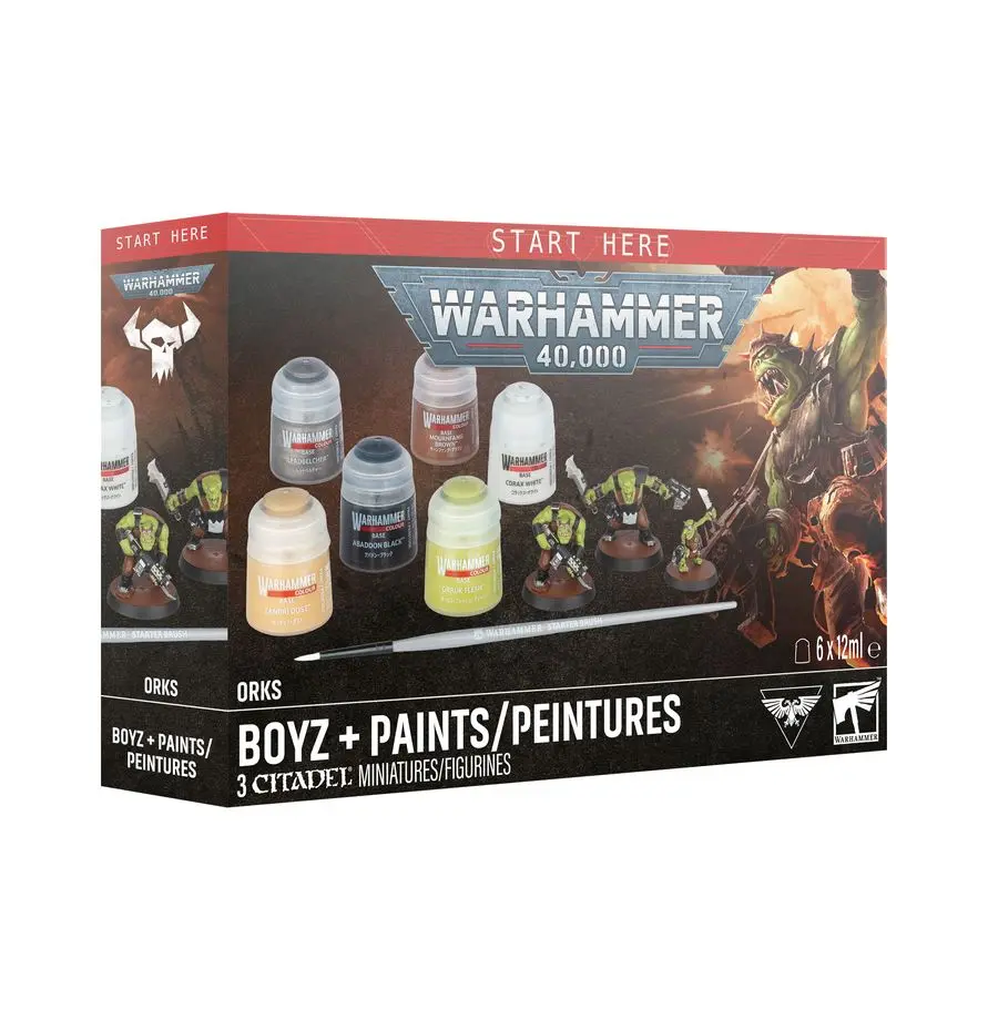 Warhammer 40k: Orkz - Boyz + Paints Set 11th Edition