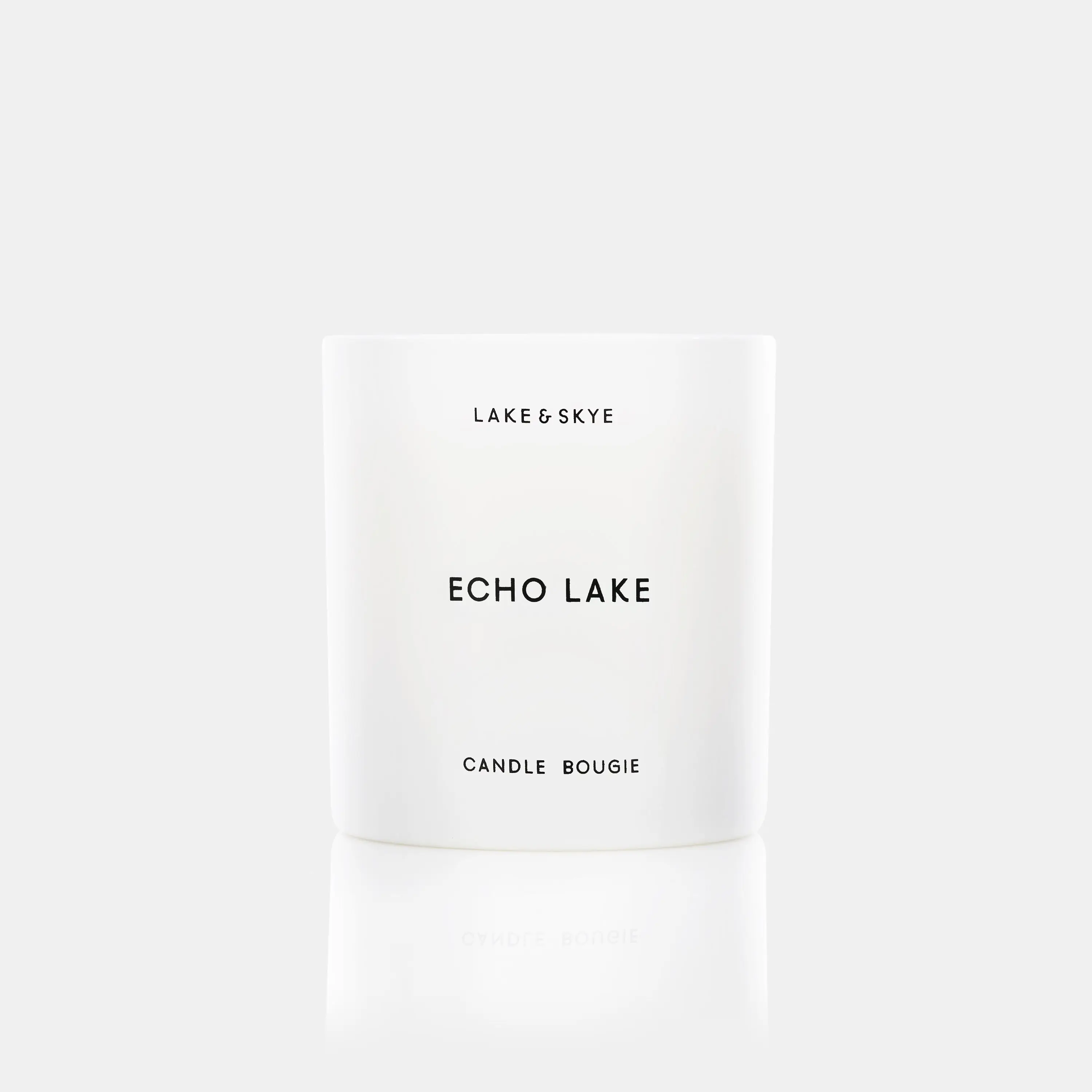 Lake & Skye Echo Lake Scented Soy Candle, Floral Woody Home Fragrance, 8 oz