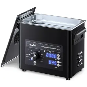 VEVOR 3/10/30L Ultrasonic Cleaner, Professional Ultrasonic Cleaner Machine with Knob Control, Stainless Steel Cleaning Machine with Basket and Cleaning Ball, for Watches, Razors, Jewelry, Coins and More