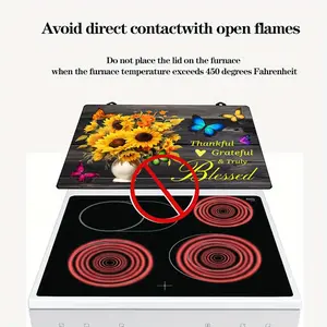 1pc Stove Top Covers, Heat Resistant Electric Stove Cover, Glass Stove Top Protector, Cooktop Cover Prevents Scratching, Dryer Mat Cooktop Work Surface Expands Space, Dishwasher Safe Rubber Mat, Cat Anti Scratch Pad