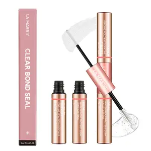 La Maesii Lash Cluster Glue 10ml, Lash Bond and Seal Waterproof,Lash Glue for Eyelash Clusters 72 Hours Long-Lasting，Strong Hold Eyelash Cluster Glue Sensitive Eyes Latex-Free