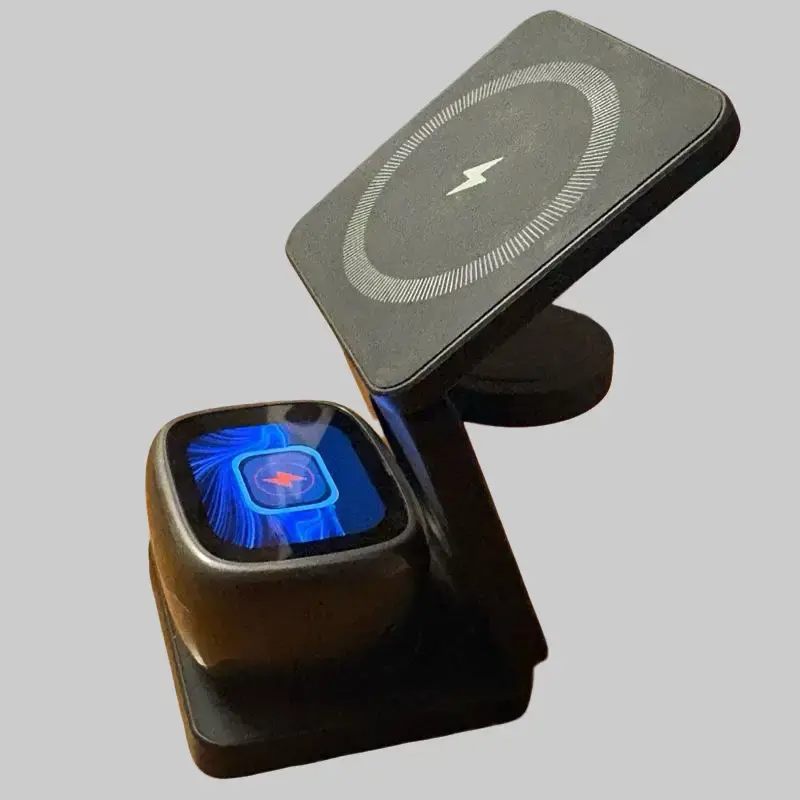 3-in-1 Magnetic Wireless Charging Station | 15W Fast Charge for iPhone & AirPods