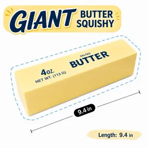 Giant Butter Squishy, Stress Relief Fidgeting Toy, Sensory Stress Reliever for Adults, Anxiety Relief Products with Decompression Squeeze Function