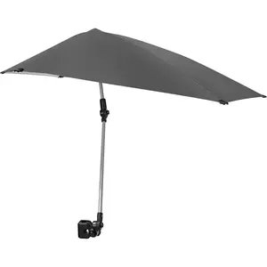 SPF 50+ UV Protection Adjustable Umbrella with Universal Clamp - Portable Sun Shade Umbrella for Outdoor Patio Car Beach