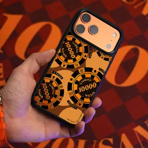 Unique Coin-Patterned Phone Case for iPhone 17 Pro Max, 17 Air, 16, 15, 14, 13, 12/Plus - Magnetic Protective Case with Gold-Plated Gradient Finish, Shockproof & Scratch-Resistant, Full Camera Protection