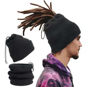 valentines gifts Unisex Knit Beanie Unisex Open Turban Beanies Winter Hats for Dreadlock Hair Wraps for Men Women