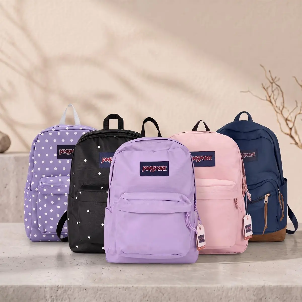 JanSport SuperBreak Series Backpack, Durable Polyester School Backpack for College Students, Casual Daypack for Work Travel Outdoor, Multiple Color Patterns Available