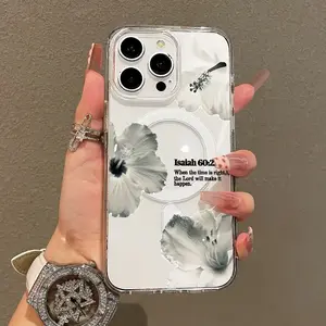 Isaiah 60:22 Bible Verse Phone Case for iPhone 17 16 15 14 13 12 11 – Floral Design, Ultra Slim & MagSafe Support ️ Shockproof & Trendy Magnetic Case  Perfect Gift for Christian Faith Lovers – Playful & Fun Style!