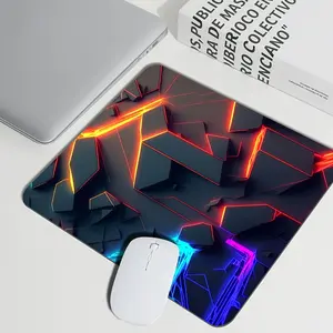 Orange-Yellow And Blue-Purple Irregular Pattern Fun Mouse Pad - Multi-Functional Practical Design, Suitable for Gaming, Office, And Travel Abstract Art Mouse Pad, Large Size Gaming Mouse Pad, Esports Office Keyboard Pad, Computer Mouse Pad