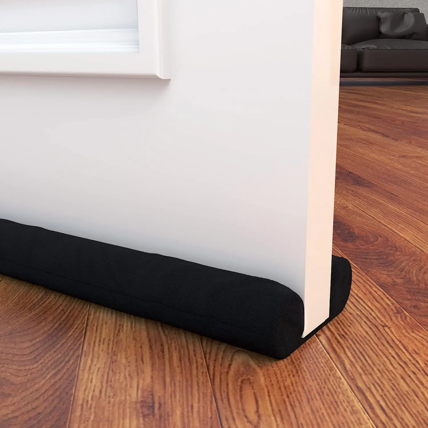 Door Draft Stopper Bottom One Sided Blockers，30-36" Cuttable Under Door Draft Blocker Insulator Door Sweep Weather Stripping Soundproof