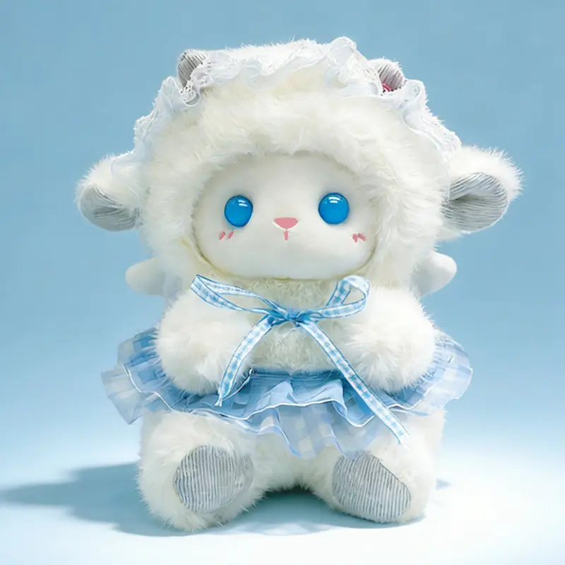 Final Sale | Adorable Angel Lamb Plush Toy, Fluffy Sheep Stuffed Animal, Soft Snuggle Plush Doll, Kawaii Cute Sheep Plushies, High Quality Lamb Toy Doll, Heartwarming Birthday Gift, Cozy Cuddly Gift, Perfect Gift Selection, Classroom Rewards