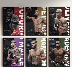 Set of 6 UFC Legends Canvas Posters Ideal for Gyms Premium Wall Art Poster Unframed HD Print Home Office Decor Unique Trendy Gift