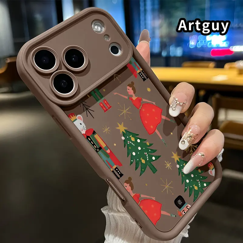 Case for  iPhone 17 Pro Max 16 Plus 15 14 13 12 11 XR Air E Nutcracker Ballet Dream Patterned Soft TPU Bumper Shockproof Rugged Cellphone Cover Gift for Boy
