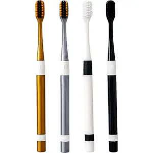 4PC Couple Bamboo Charcoal Toothbrush Household Set Soft Bristels Independent Packaging Travel Toothbrush Deep Cleaning Teeth Oral