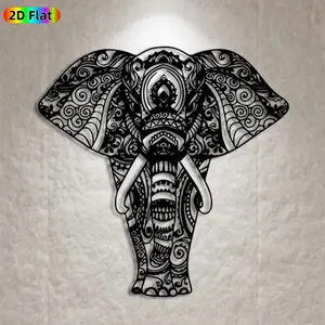 1pc Elephant Metal Wall Art, Intricate Elephant Statue Mural, Ideal Gift for New Year, Christmas, Animal Art Enthusiasts, Weather-Resistant Metal Wall Decor Wall Sculptures, Perfect for Living Room Wall & Garden Fence, Exquisite Outdoor & Indoor Decor