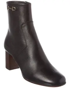 DNU PACK Ferragamo Otello Leather Bootie