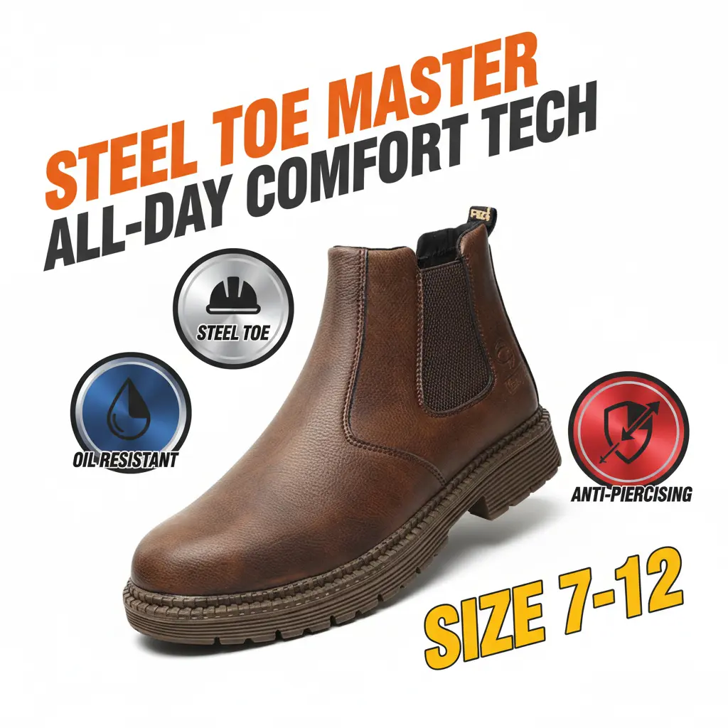 Logistics Courier Splash-proof Smash-proof Puncture-proof Breathable Safety Shoes Unisex Chef Work Shoe Waterproof Anti-slip Durable Outdoor Comfortable Men Women Slip Resistant Postman Sneakers Postal Worker Footwear Delivery Driver Protective Boots