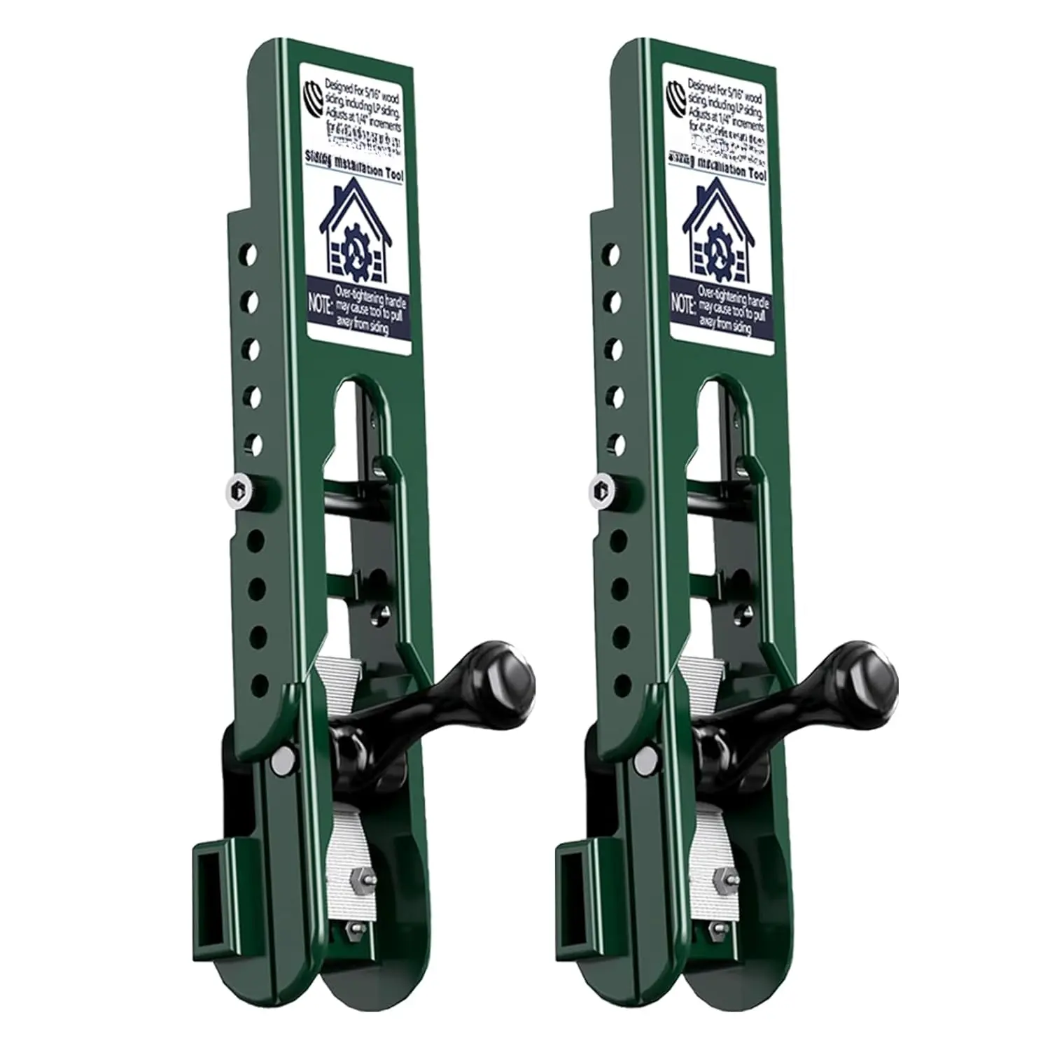 2pc Siding Installation Kit, Compatible with 5/16-Inch Fiber Cement Sidings, Siding Installation Tool with Adjustable Hand Pins, Sidings Versatile Tool for Home Exterior