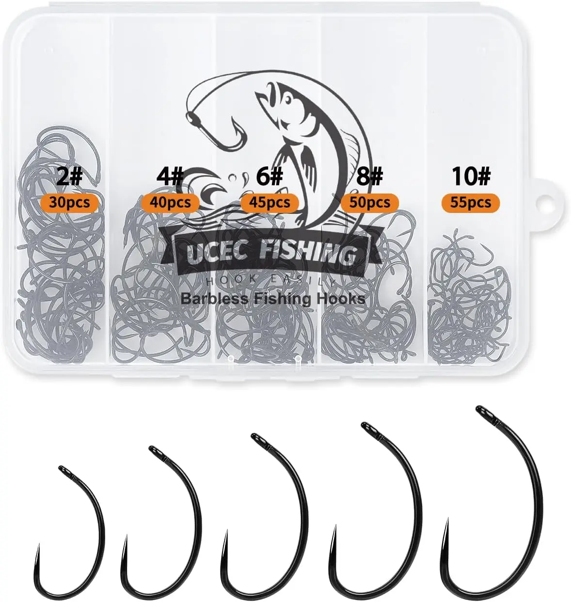 barbless fishing hooks size 6 Kit, 250pcs Carp Hooks Small Sizes Barbless Trout Hooks Circle Curved Shank Fly Tying Hooks Circle Hooks for Hair Rig Carp Fishing Tackle Saltwater Freshwater : Sports and a beak tip made with a spade cutting point design (6 pack) Lazer Sharp L2BBGH-1/0