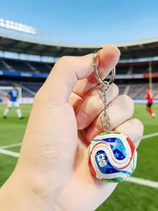 Football Keychain Pendant, Detailed Trophy Decoration, 2026 Usa Canada Mexico World Cup Memorial Gift, Unisex Present
