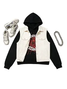 Men's Hip Hop Spider Web Pattern Graphic Alphabet Print Harajuku Vintage Hoodie Long Sleeve Street Wear Top For Both Men And Women Oversized Hoodies Unisex Pullover