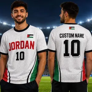 Personalized Jordan Soccer Jersey with Name and Number, Jordan Football Fan Shirt, Custom Football Tee Gift for Fans RFR 9AA