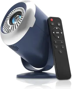 Mini Projector with WiFi and Bluetooth, Native 1080P 4K Support Portable Projectors for iPhone, Electric Focus and 180 °   Rotating, 170" Proyector for Home Theater, for Phone/HDMI/USB/TV Stick