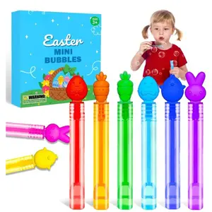 36 Pack Easter Mini Bubble Wands for Kids – Non-Candy Easter Basket Stuffers, Spring Party Favor Toys for Toddlers, Classroom School Prizes, Goody Bag Fillers, Easter Gifts for Boys & Girls