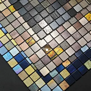 10-piece 1.5 Metal Mosaic Wall Stickers, Waterproof And Moisture-proof, Fireproof AndHigh-temperature Resistant, lt Can Be Used In A Variety Of Scenarios, Such AsBedrooms, Kitchens, And Bathrooms, The Back Comes With  Glue, Which Can BeCut Freely 10