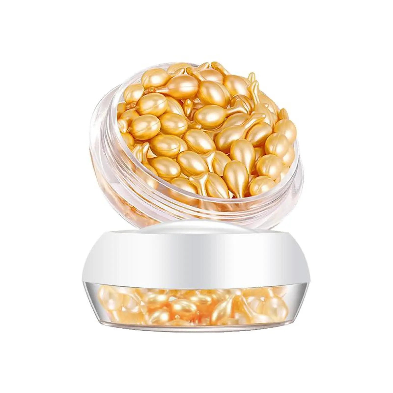 Firm Anti-Aging Serum Capsules with Retinol, Vitamin E & Hyaluronic Acid - Brightening Hydrating Treatment for Dry Skin & Skin Repair - 30 Count