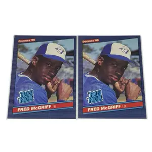1986 Donruss Fred McGriff Rated Rookie - TWO CARDS