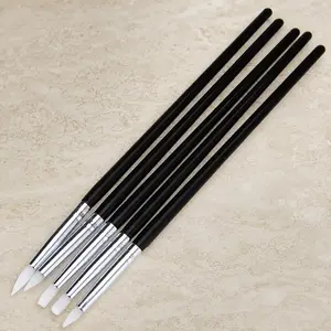 3D Nail Sculpting Pen Set DIY 5Pcs with Glitter Powder & Gel Polish Professional Tools For Beginners To Experts Custom Designs Easy Grip Fine Detail Work Home Use Art Craft Decoration Materials