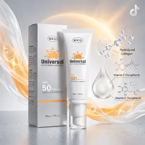 SPF50 PA+++ Moisturizing Facial Sunscreen, Hydrating Essence Sunscreen, Makeup Friendly No White Cast