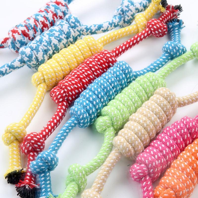 Dog Rope Chew Toy Outdoor Training Fun Playing Cat Dogs Toys For Large Small Dogs Durable Braided Rope Toy Antistress Fidget Toy