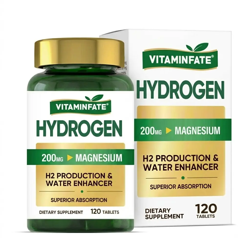 Hydrogen Water Tablets with Magnesium – Effervescent Dissolvable Tablets for Hydrogen-Rich Water, Magnesium Mineral Supplement for Hydration Support, Post-Workout Recovery & Daily Wellness, 200mg Magnesium per Serving, 120 Tablets