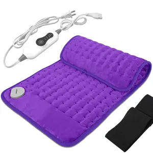 Electric Heating Pad for Back Pain & Menstrual Relief 3 Modes Auto Shutdown Skin-Friendly 24"x12" Dual Use Eco-Friendly Safe Hot Compress Ideal Gift Fleece with Heated Massage Table Creative 3D Memo Lights Calendar pdr purple Large Halloween Ghost Mouse