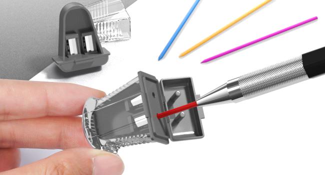 FourCandies 25PCS Art Mechanical Pencil Set with Case, 3PCS Metal Artist Lead Pencil 0.5, 0.7, 0.9 mm & 3PCS 2mm Lead Holder(HB 2H 2B 4B Color) with 432PCS Graphite Lead Refills for Drawing Sketching