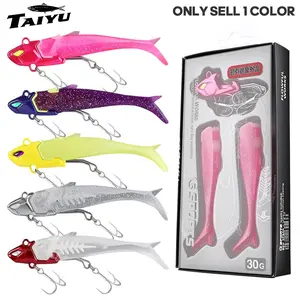 Detachable Luminous Lead Head Soft Tail Artificial Fishing Lure, Handmade Realistic Bass Bait, Night Light Fish Bone Soft Bait, Ultimate Bite Experience Tool