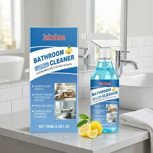 Multi-Purpose Bathroom Cleaner Spray Removes Tough Stains Soap Scum and Odors Perfect for Shower Sink Toilet and Home Use