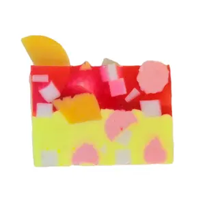 Raspberry Lemonade Handmade Goat Milk & Shea Butter Soap 5 oz - Gentle Cleansing Soap. Organic Ingredients Moisturizing Body Care. Yoni Soap Bar. Scent Daily Hydrating