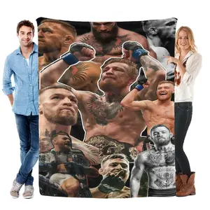 Conor McGregor The Notorious Blanket, UFC 329 Comeback Fight Fan Throw, Cozy Plush Home Decor for MMA Supporters, Birthday Gift for Him Her, Irish Pride Combat Sports Decor