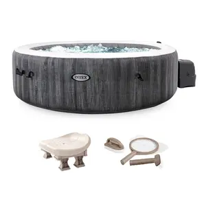 Intex PureSpa Plus Inflatable Hot Tub, Maintenance Accessories & Inflatable Seat