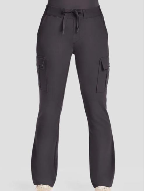 Healing Hands Quest Blair Women's 6-Pocket STRETCH Flare Leg Drawstring Cargo Scrub Pants