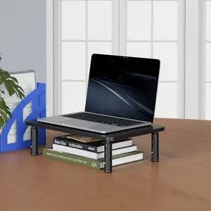 Adjustable Height Laptop Monitor Stand Computer Holder, Ergonomic Desk Mount for Enhanced Comfort & Stability, Ideal for Home Office Use