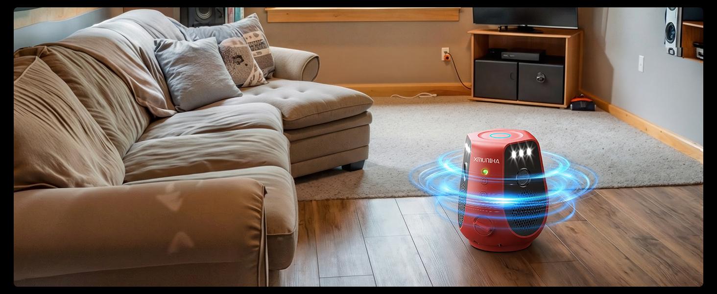 Mouse Repellent Ultrasonic Plug in, 360° Ultrasonic Rodent Repellent with PIR Sensor & LED Strobe Light, 3 Modes Mice Repellent for Indoor, Electronic Pest Control Devices for Spider, Cockroach, Ant