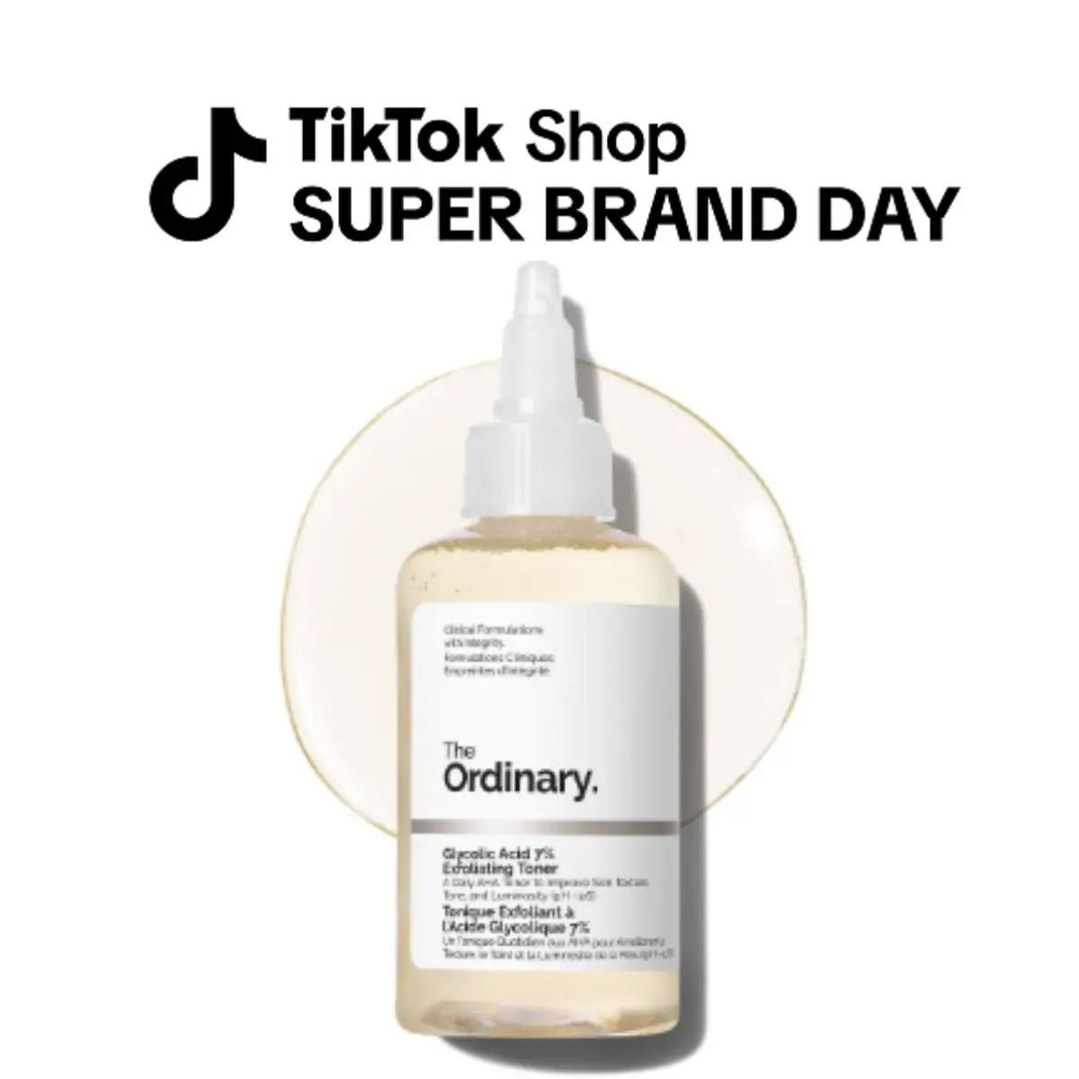 The Ordinary Glycolic Acid 7% Exfoliating Toner, Brightening and Smoothing Daily Toner for More Even-Looking Skin Tone