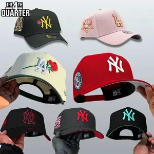 New Era LA & NY Yankees 9FORTY Hat Soft Breathable Cotton Adjustable Fit Metal Buckle Closure Trendy Fashion Accessories for Men Women United States Design