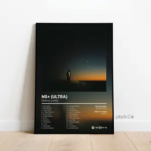 Destroy Lonely - NS+ Ultra - Custom Album Print - Hip Hop Album Poster - Personalized Album Cover - Destroy Lonely Poster - Custom Album