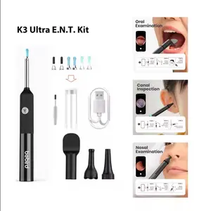 Bebird Wireless Ear Wax Removal Tool with Camera HD Video Ear Cleaner Kit for Safe and Easy Ear Care, Personal Ear Inspection, and Hygiene Portable Silicone Rechargeable Earwax Removal Camera Kit HD Camera Ear Wax Removal Kit