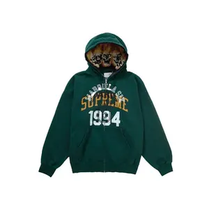 Supreme Men's MM6 Maison Margiela Zip Up Hooded Sweatshirt Dark Green, from StockX